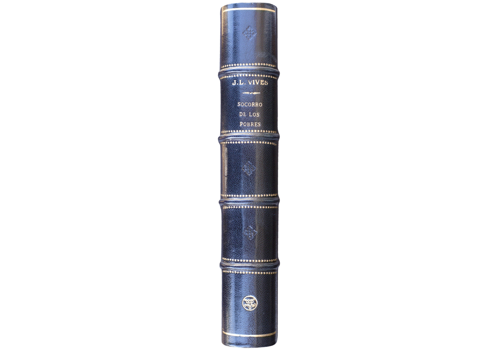Tratado socorro-Luis Vives-Benito Monfort-Incunabula & Ancient Books-facsimile book-Vicent García Editores-10 Dust jacket spine